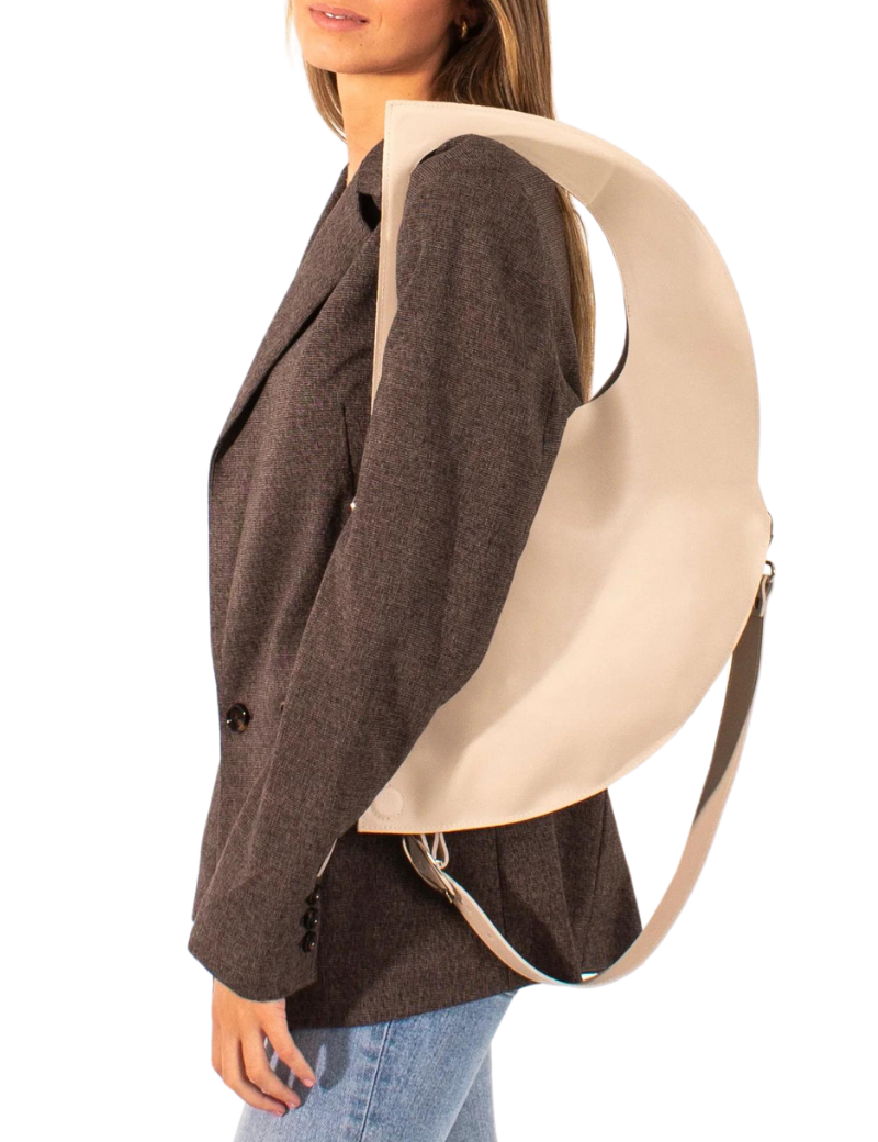 D bag Beige+ cadena lisa - Ferent Bags