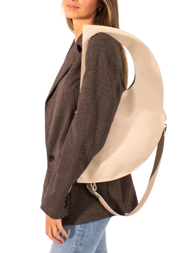 D bag Beige+ cadena lisa - Ferent Bags