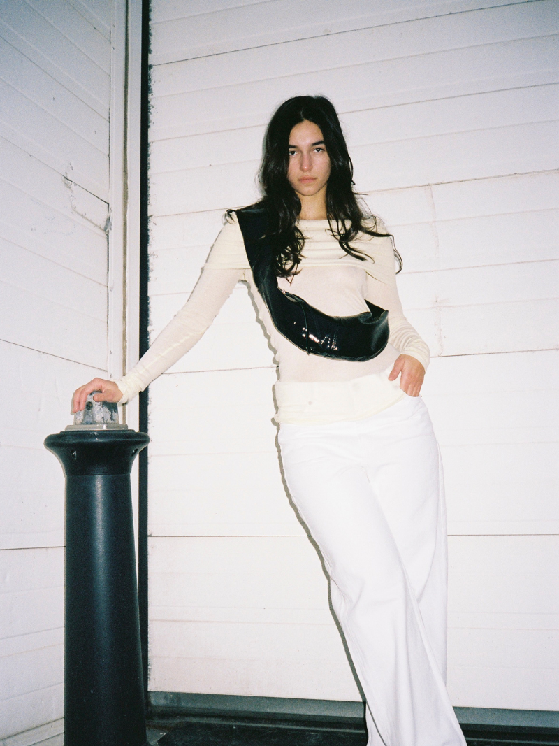 Banana bag XS crushed patent black - Ferent Bags