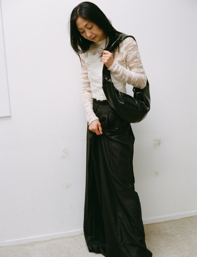 Banana bag XL crushed patent black - Ferent Bags
