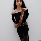 Banana bag XS glossy brown - Ferent Bags