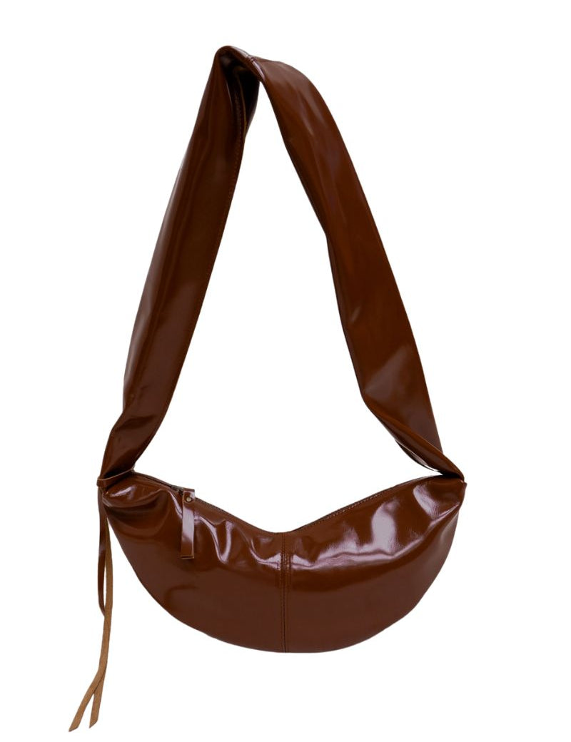 Banana bag XS glossy brown - Ferent Bags