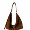 Belted Hobo Suede Shoulder chestnut nubuck - Ferent Bags