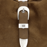 Belted Hobo Suede Shoulder chestnut nubuck - Ferent Bags