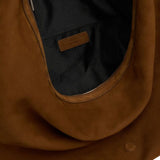 Belted Hobo Suede Shoulder chestnut nubuck - Ferent Bags