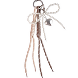 Bow beige charm