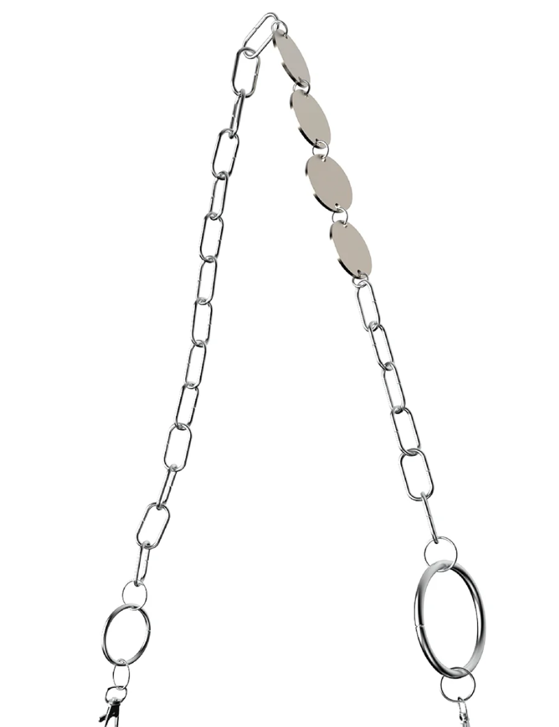 Ch Acero + cadena combinada metal + funda gris - Ferent Bags