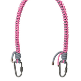 Pink and grey nylon strap