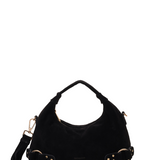 Dandy Fringe Suede black w. Gold