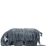 Ellie Fringe suede jeans w. gold