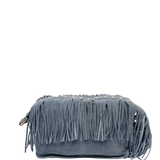Ellie Fringe suede jeans w. gold