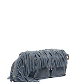 Ellie Fringe suede jeans w. gold