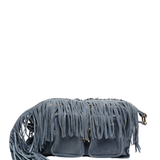 Ellie Fringe suede jeans w. gold