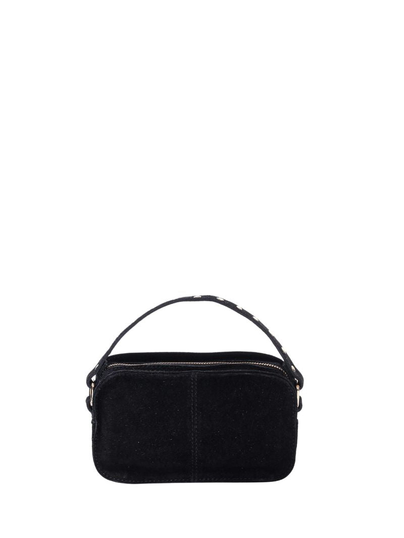 Helena Suede black w. gold - Ferent Bags