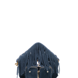 Helena Fringe Suede jeans w. gold
