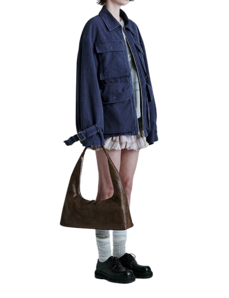 Hobo large washed brown pull up - Ferent Bags