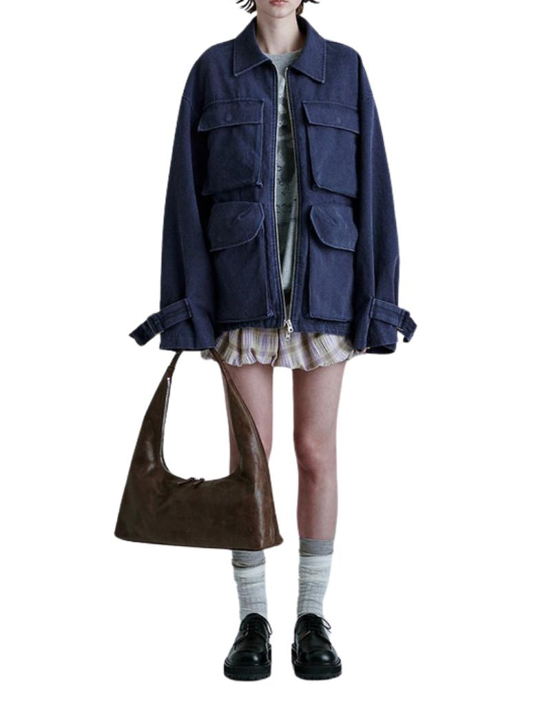 Hobo large washed brown pull up - Ferent Bags