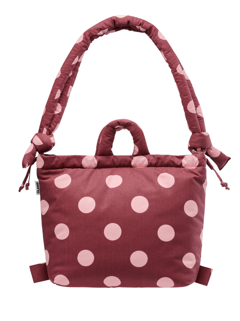 Ona Soft Bag dots pale pink + cherry red – Ferent Bags