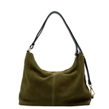 Rio Suede dark olive w. gold