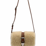 Shearing Belted Flap chestnut plain + beige - Ferent Bags