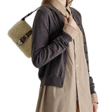 Shearing Belted Flap chestnut plain + beige - Ferent Bags