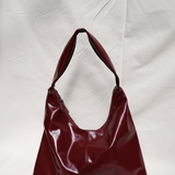 XL Crossbody Bag glossy maroon - Ferent Bags
