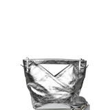 Atto mini silver metallic leather
