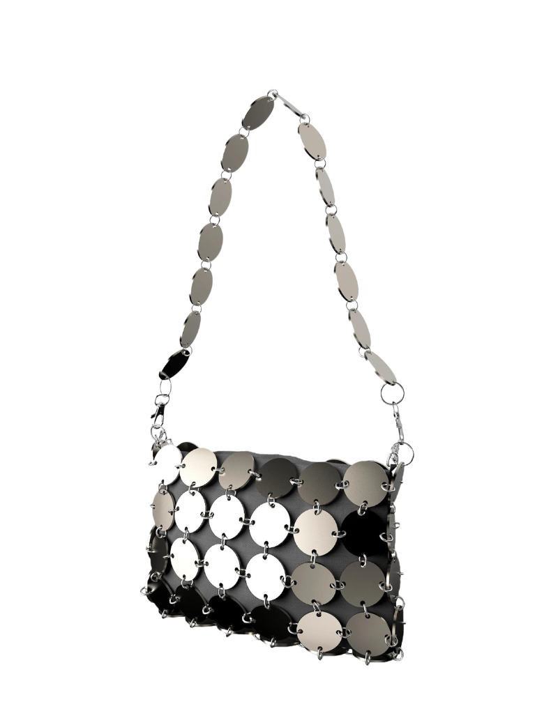 Ch Acero + Cadena corta + Funda gris - Ferent Bags