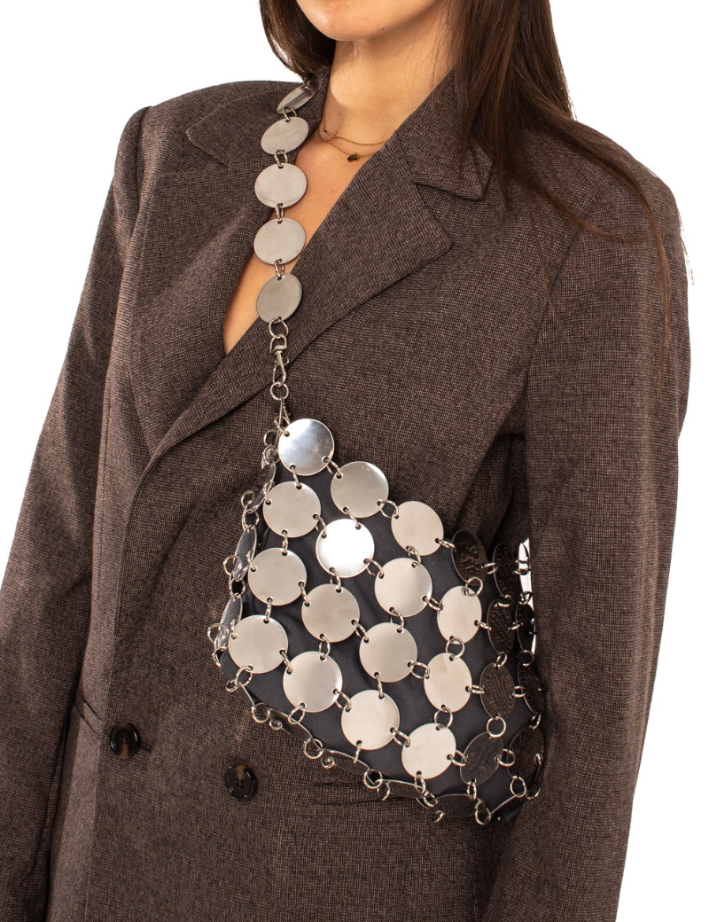 Ch Acero + Cadena corta + Funda gris - Ferent Bags