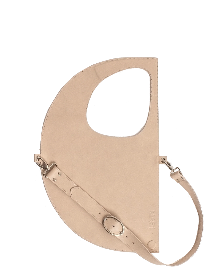 D bag Beige+ cadena lisa - Ferent Bags