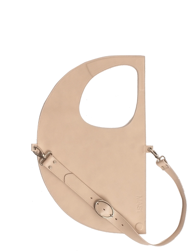 D bag Beige+ cadena lisa - Ferent Bags
