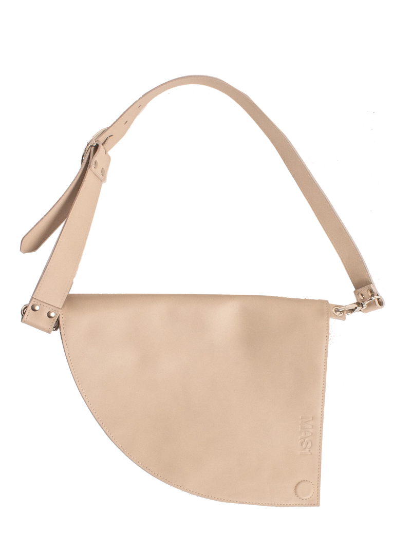 D bag Beige+ cadena lisa - Ferent Bags
