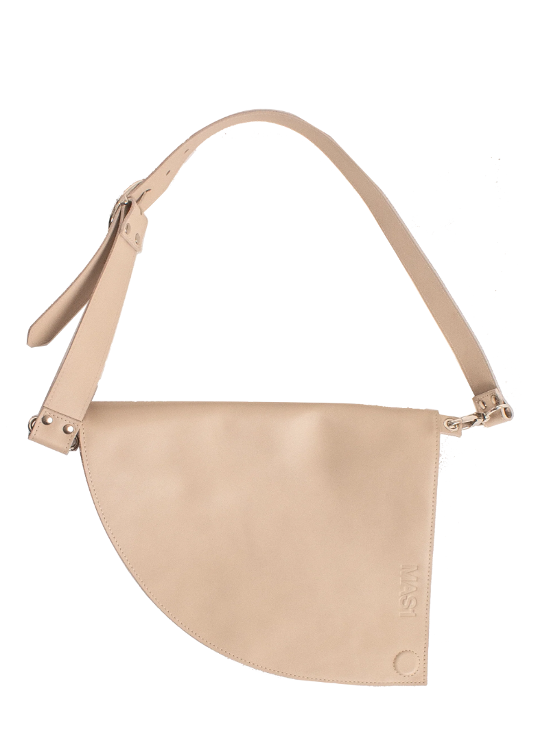 D bag Beige+ cadena lisa - Ferent Bags