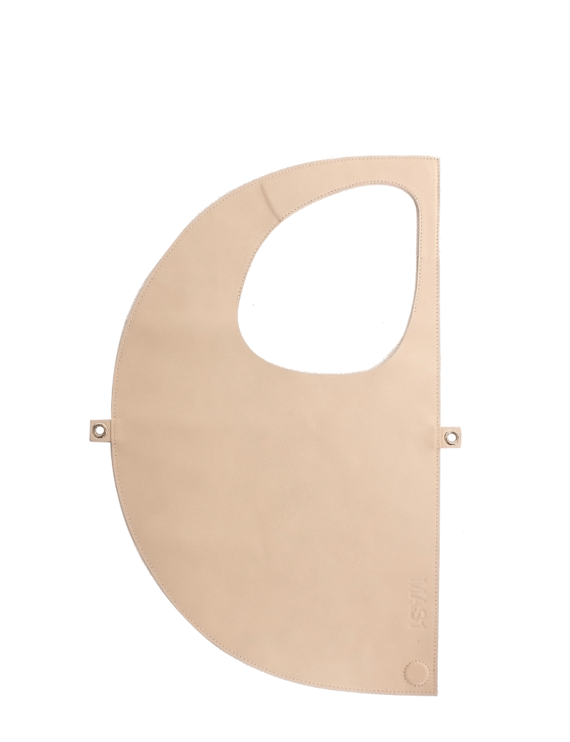 D bag Beige+ cadena lisa - Ferent Bags