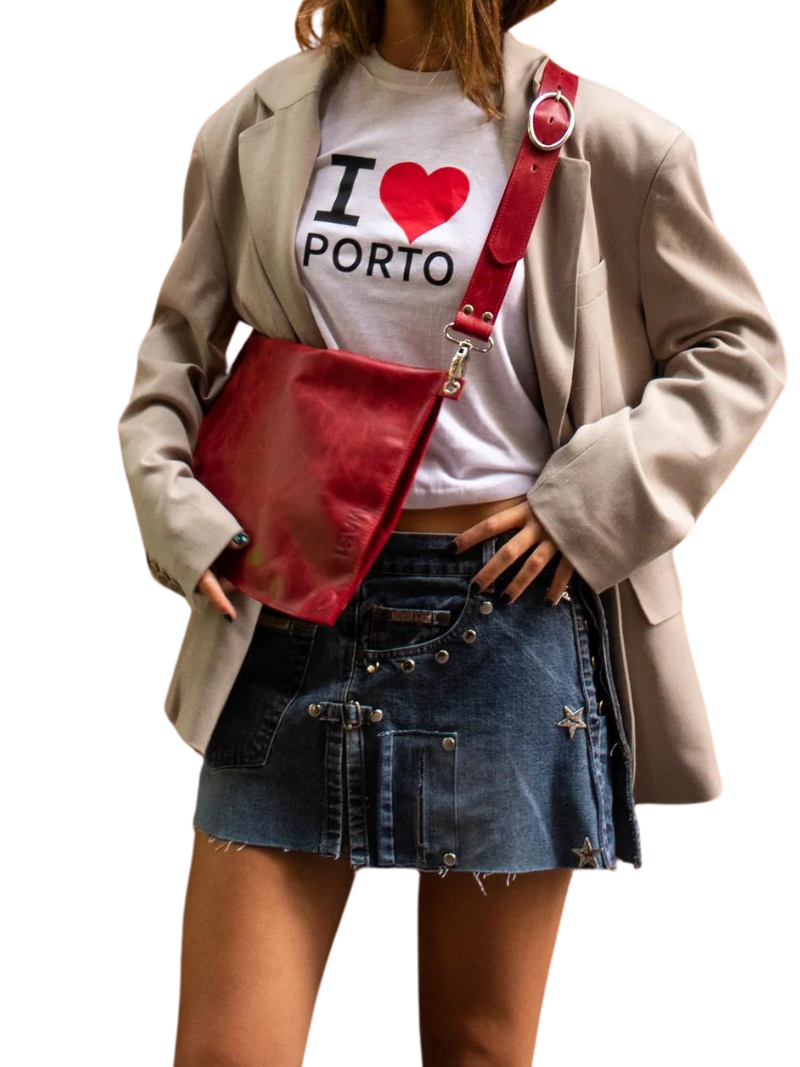 D bag granate + cadena lisa - Ferent Bags