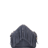 Helena Fringe Suede jeans w. gold