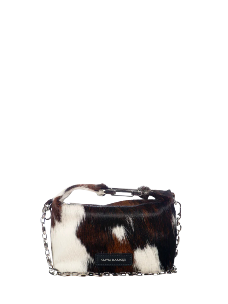 backpack leather tattered animal pelt receipt Kenza small cow – Ferent Bags