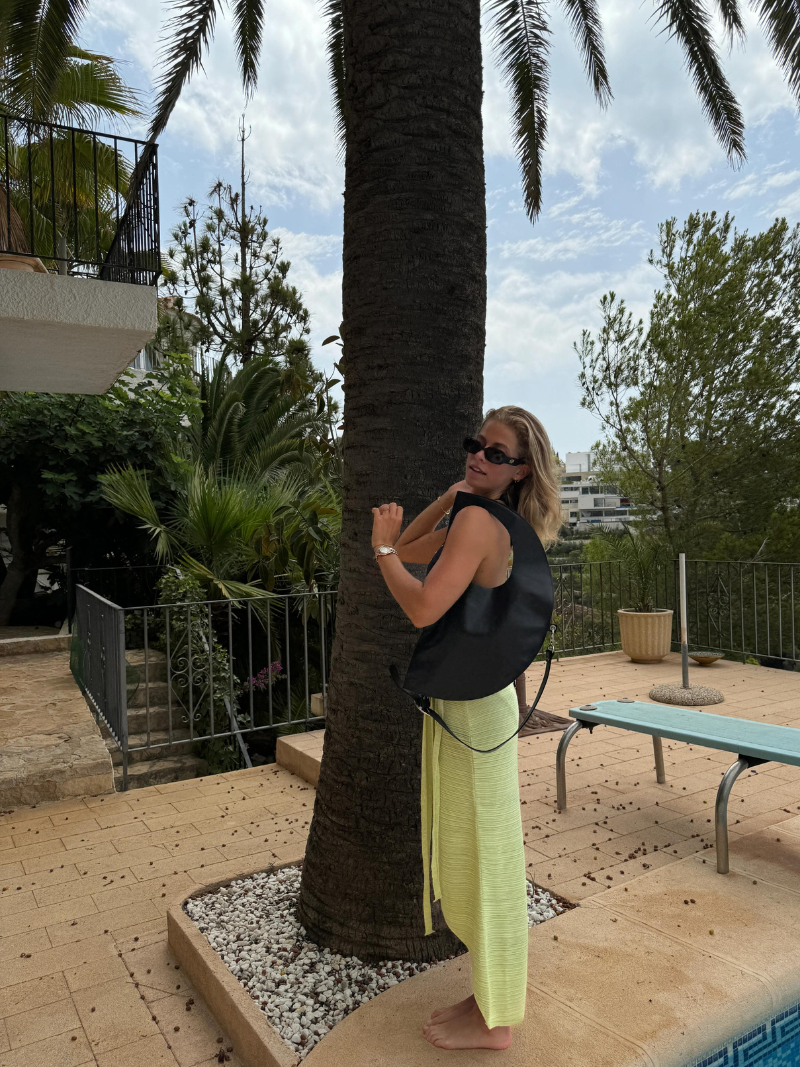 D bag Negro + cadena lisa - Ferent Bags