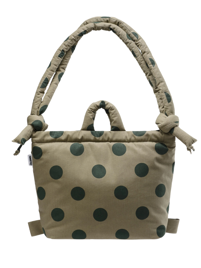 ÖLEND Ona Soft Bag | Sage Ona Soft Bag dots forest green + sage – Ferent Bags