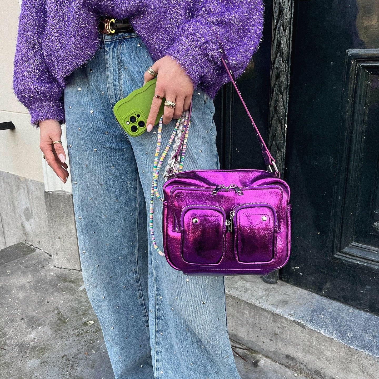 Los bolsos de Moda, bolsos metalizados.