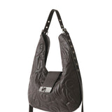 Vixen brown leather padded bag