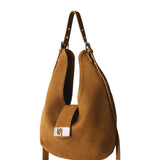 Vixen camel suede bag