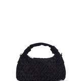 Mini Dandy Braided Suede black cross