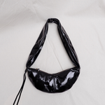 Banana bag XS crushed patent black - Ferent Bags 