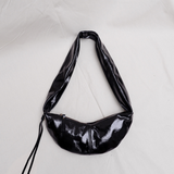 Banana bag XS crushed patent black - Ferent Bags 