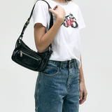 Outpocket Hobo Mini black glossy plain