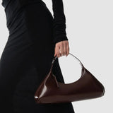 Amberette Honey mahogany semi patent leather