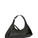 Amberette black semi patent leather