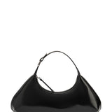 Amberette black semi patent leather