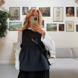 Banana bag XL crushed patent black